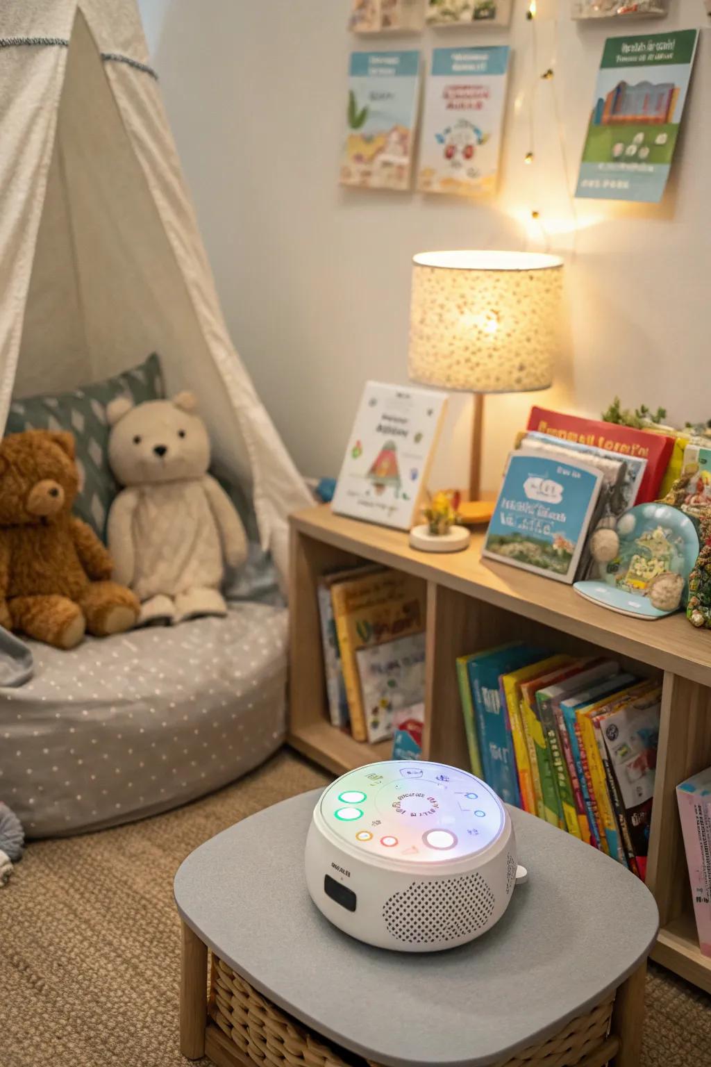 Nature sounds create a comforting and serene atmosphere.