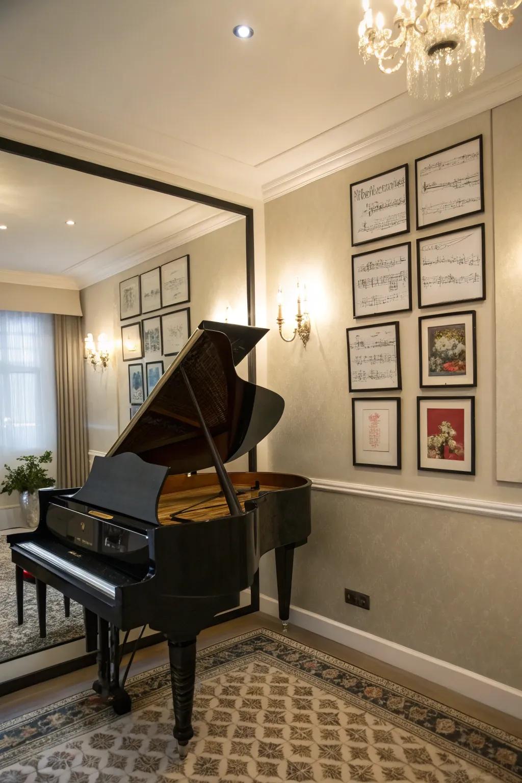Mirrors have the ability to make the space feel bigger.