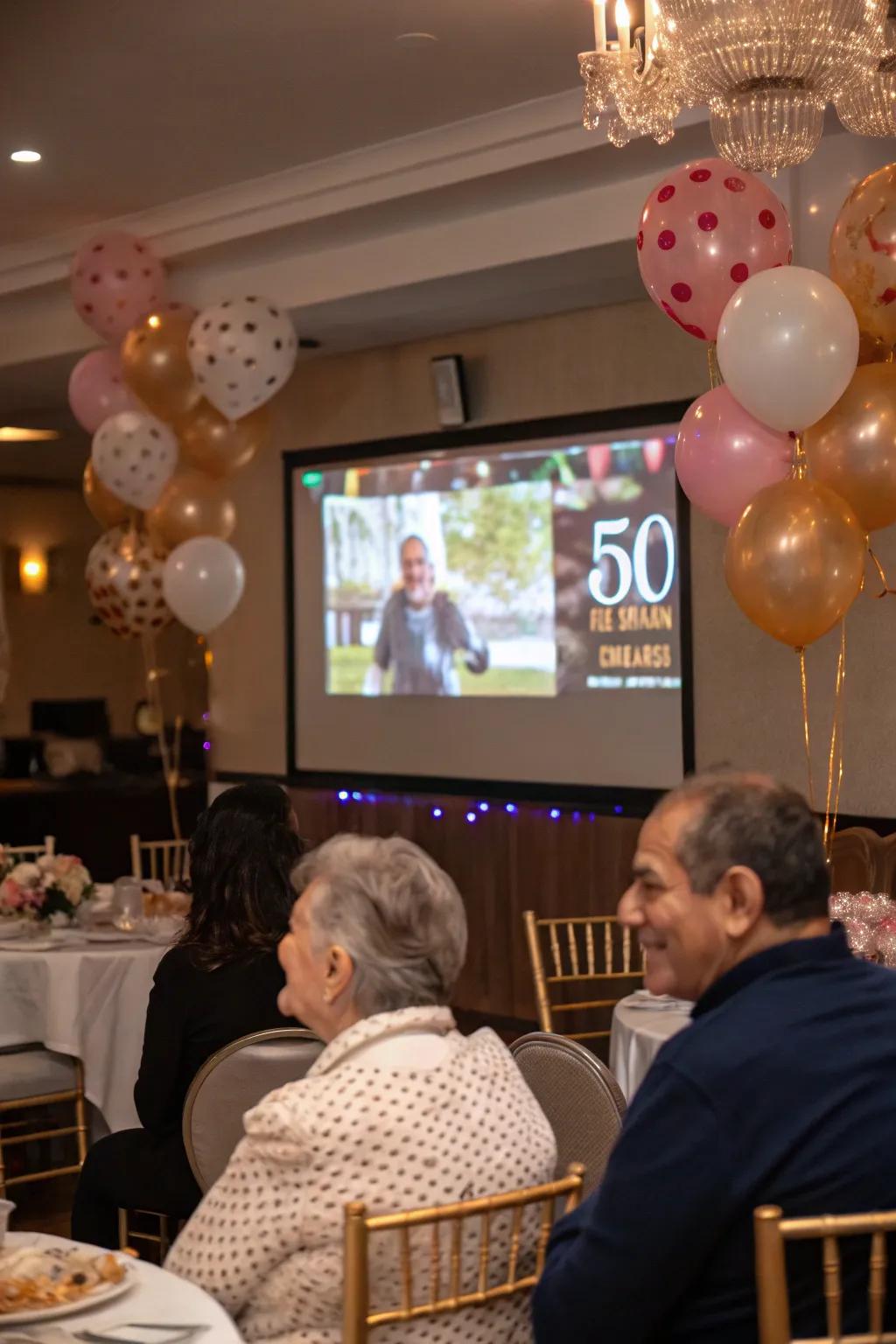 A milestone video collection celebrates beloved memories and messages.
