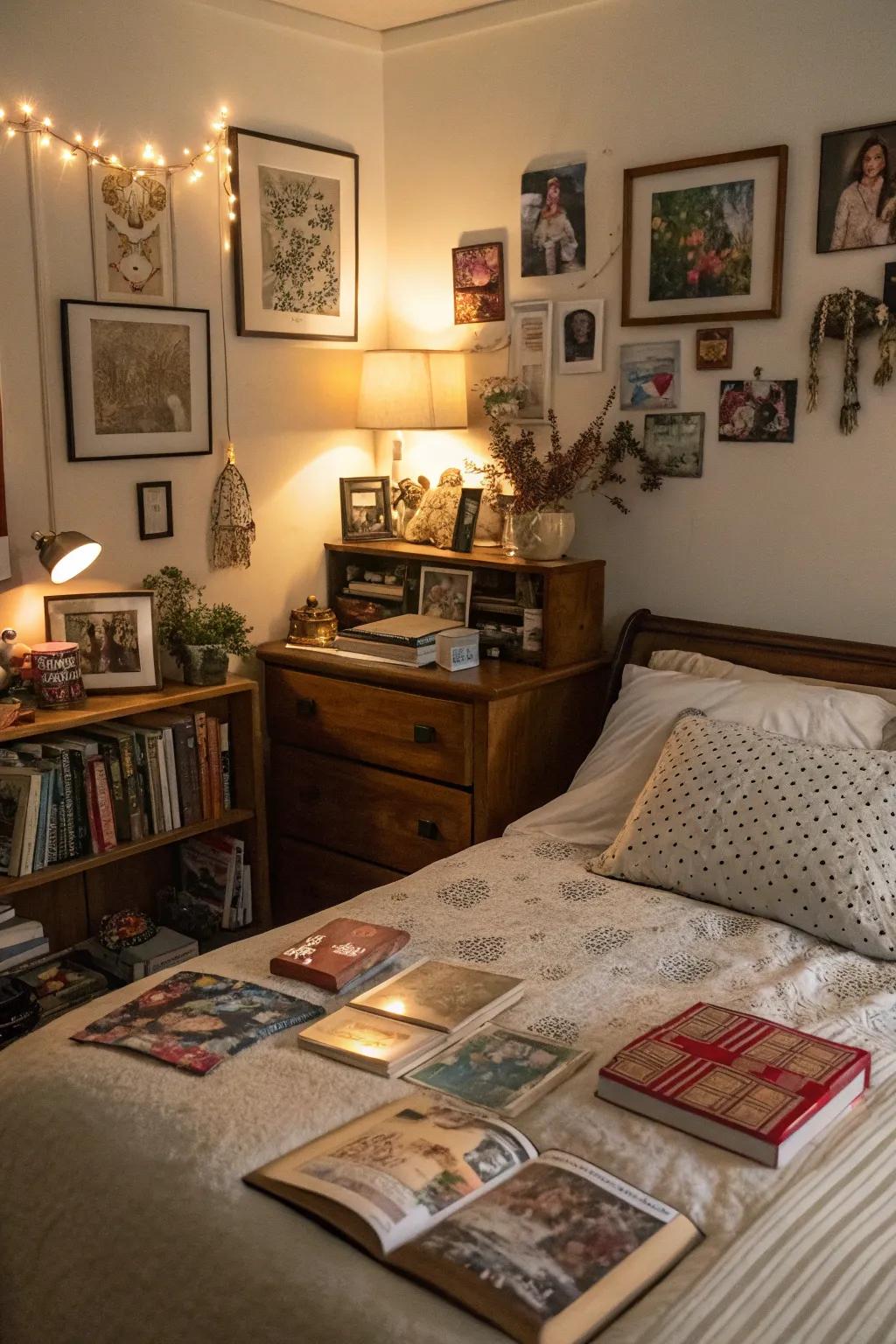 Personal keepsakes make your bedroom uniquely yours.