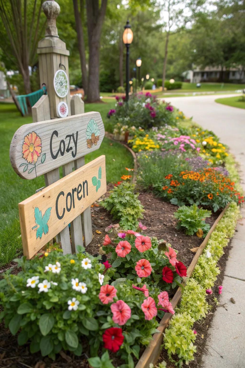 Individual details that uniquely personalize the garden.