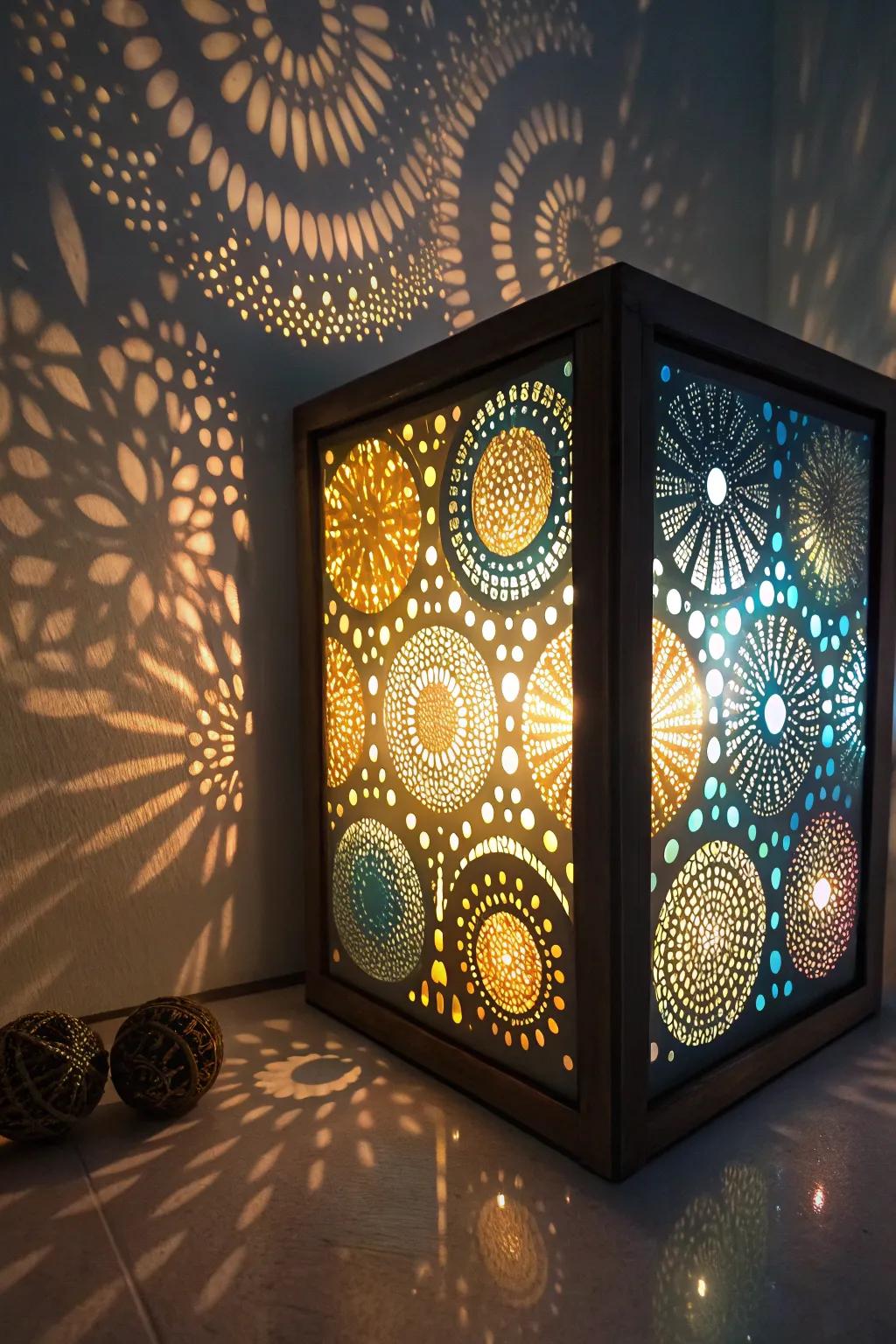 A dazzling light-filled Christmas diorama