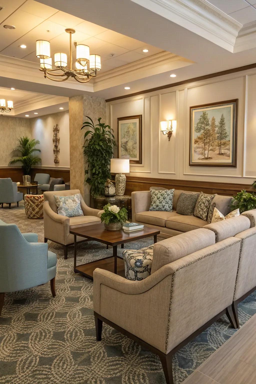 Style harmony ensures a polished and cohesive living room aesthetic.