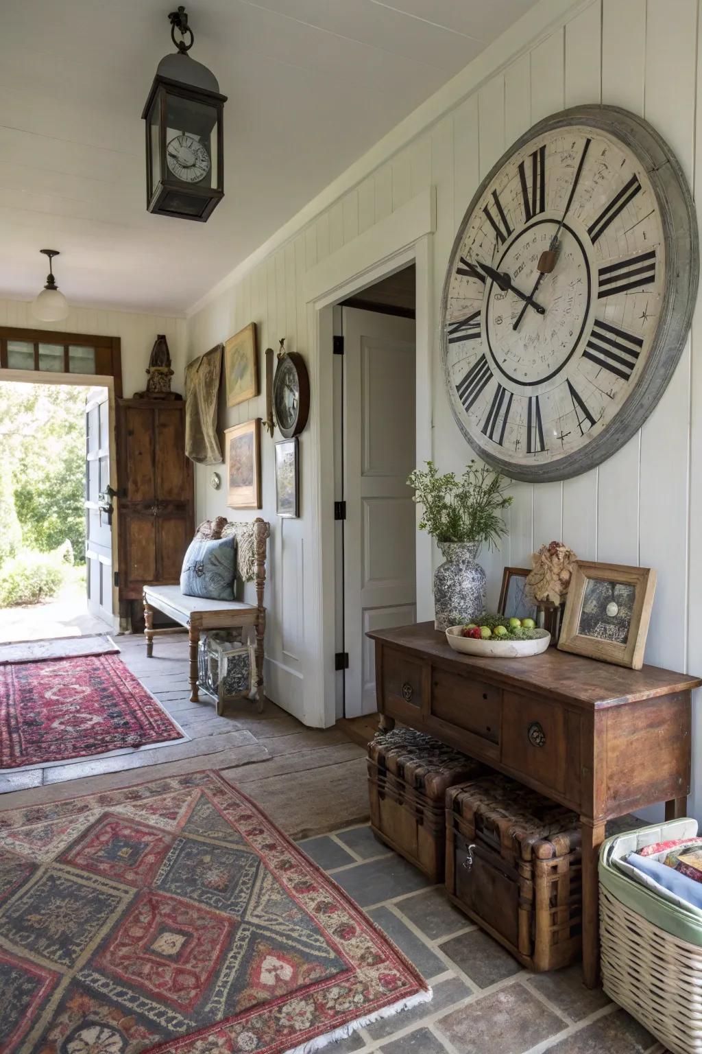 Statement pieces contribute personality and charm.