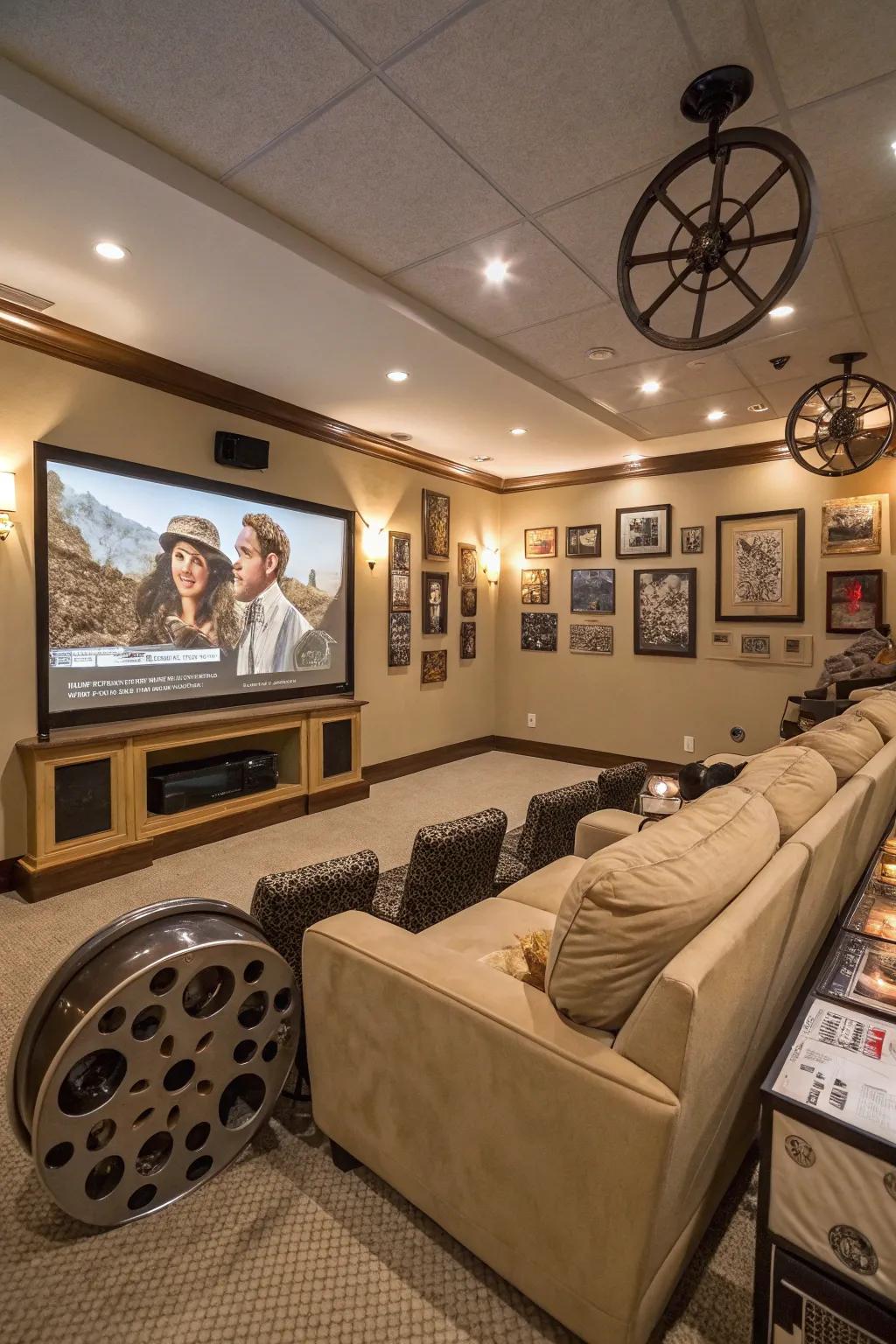 A filmic journey theme attracts movie lovers and entertainment seekers.
