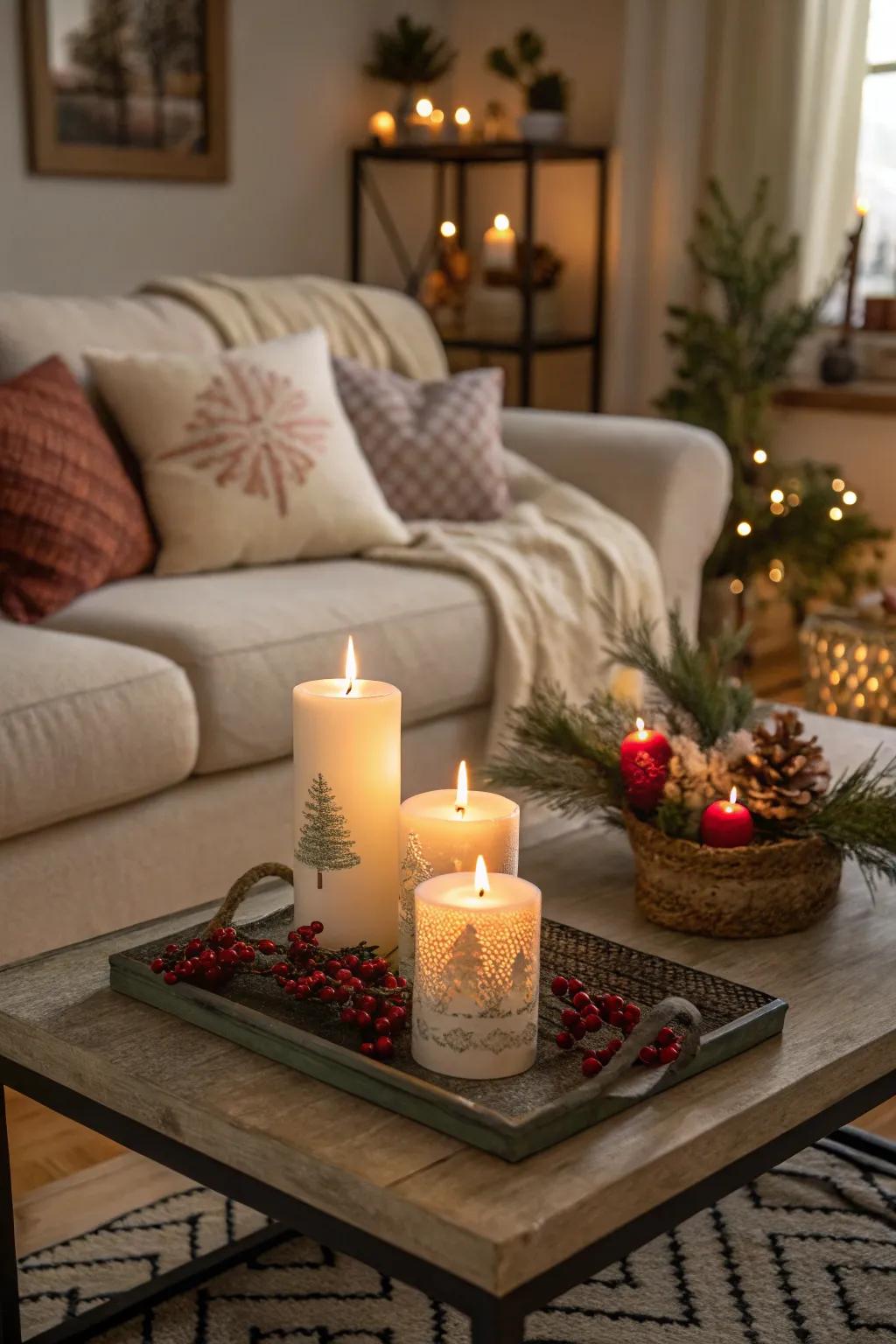 Employ holiday embers to saturate your abode with celebratory aromas.