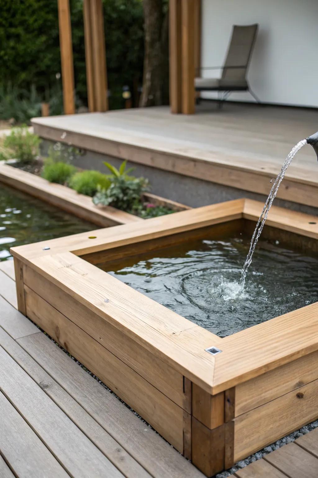 Achieve peace through a minimalist, Zen-inspired pond.