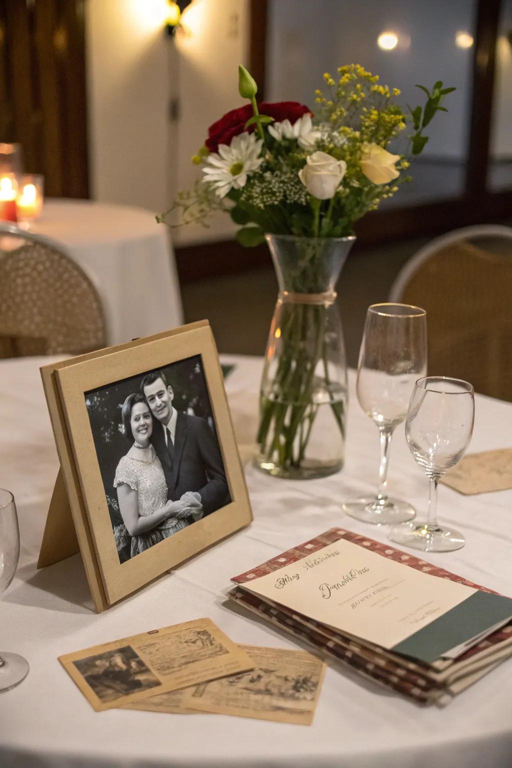 Add a personal touch by incorporating elements that take you down memory lane.