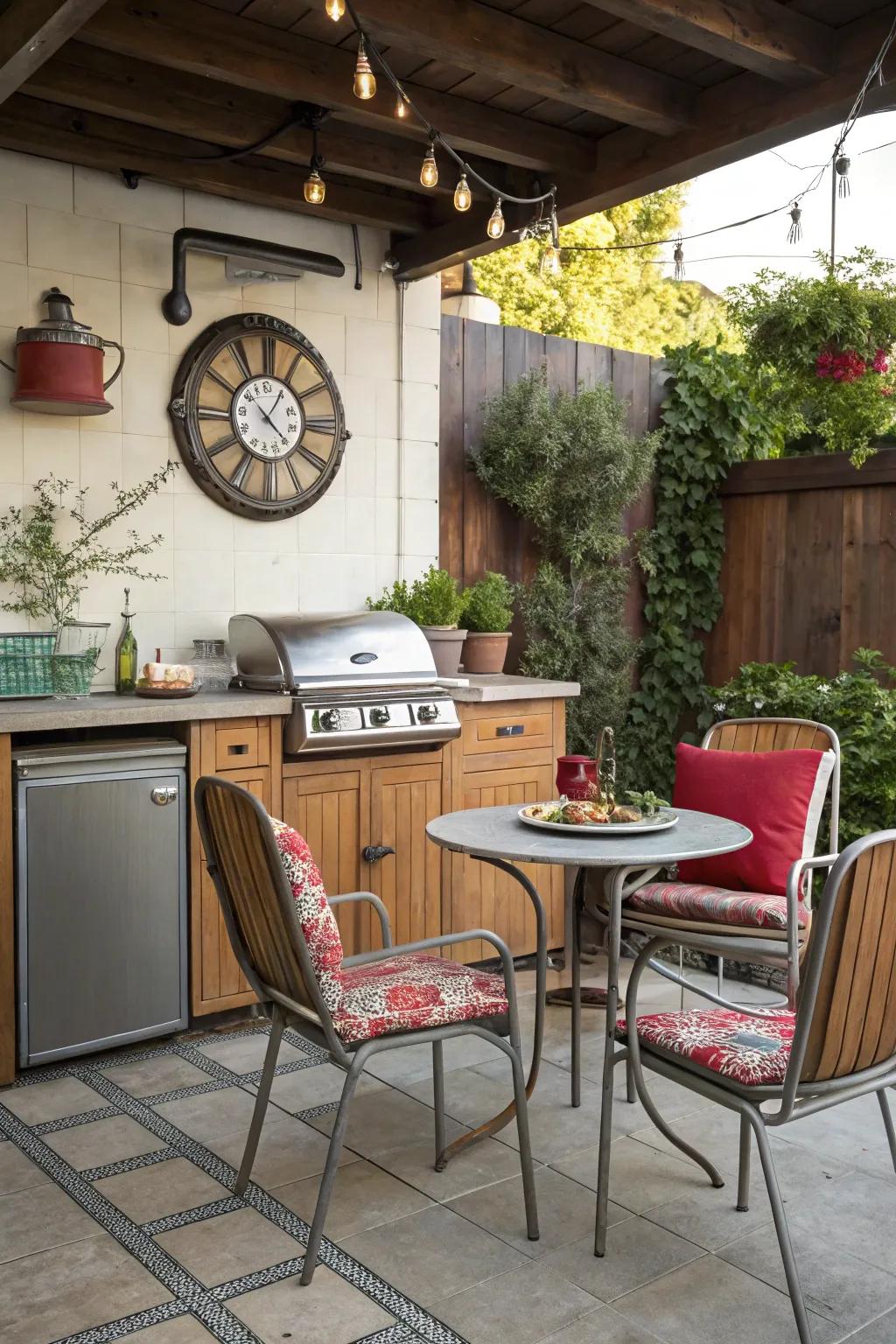 Vintage accents infuse charm and personality into your space.