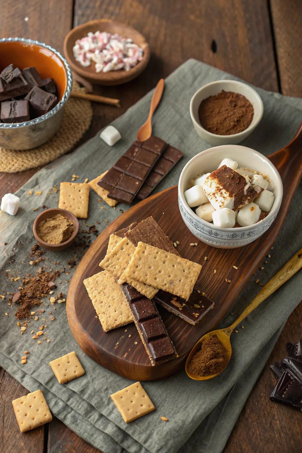 International ingredients bring exciting, global flavors to your s'mores bar.