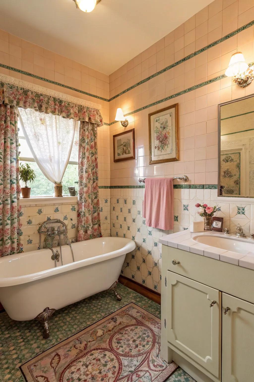 Revive the past through retro-inspired tile designs.