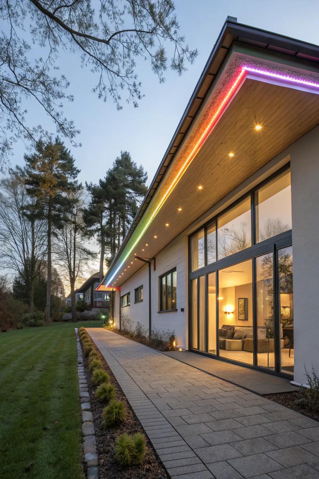 LED band lighting offers versatile and creative illumination options.
