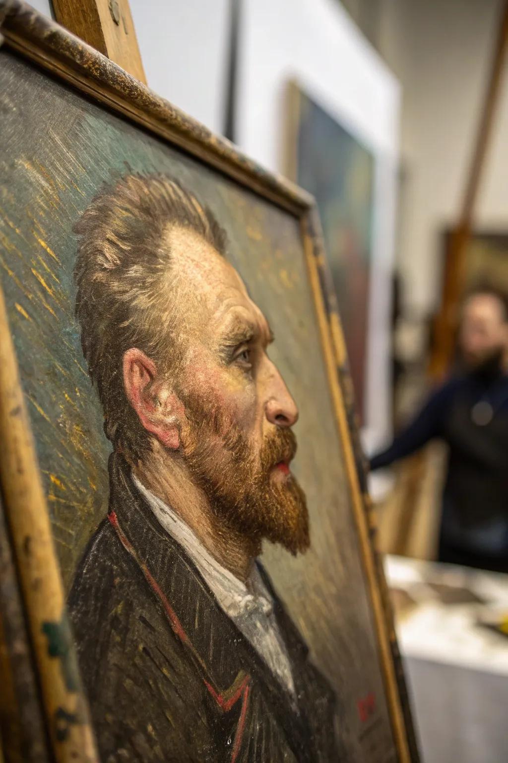 Textured artworks contribute a palpable dimension.