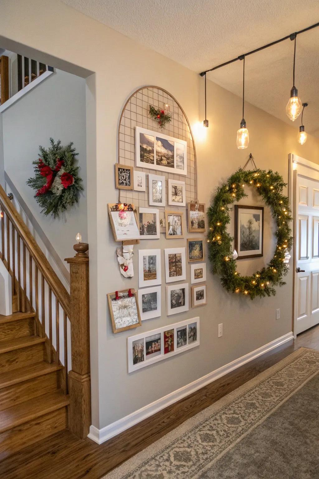 A vibrant seasonal rotating display keeping the wall lively.