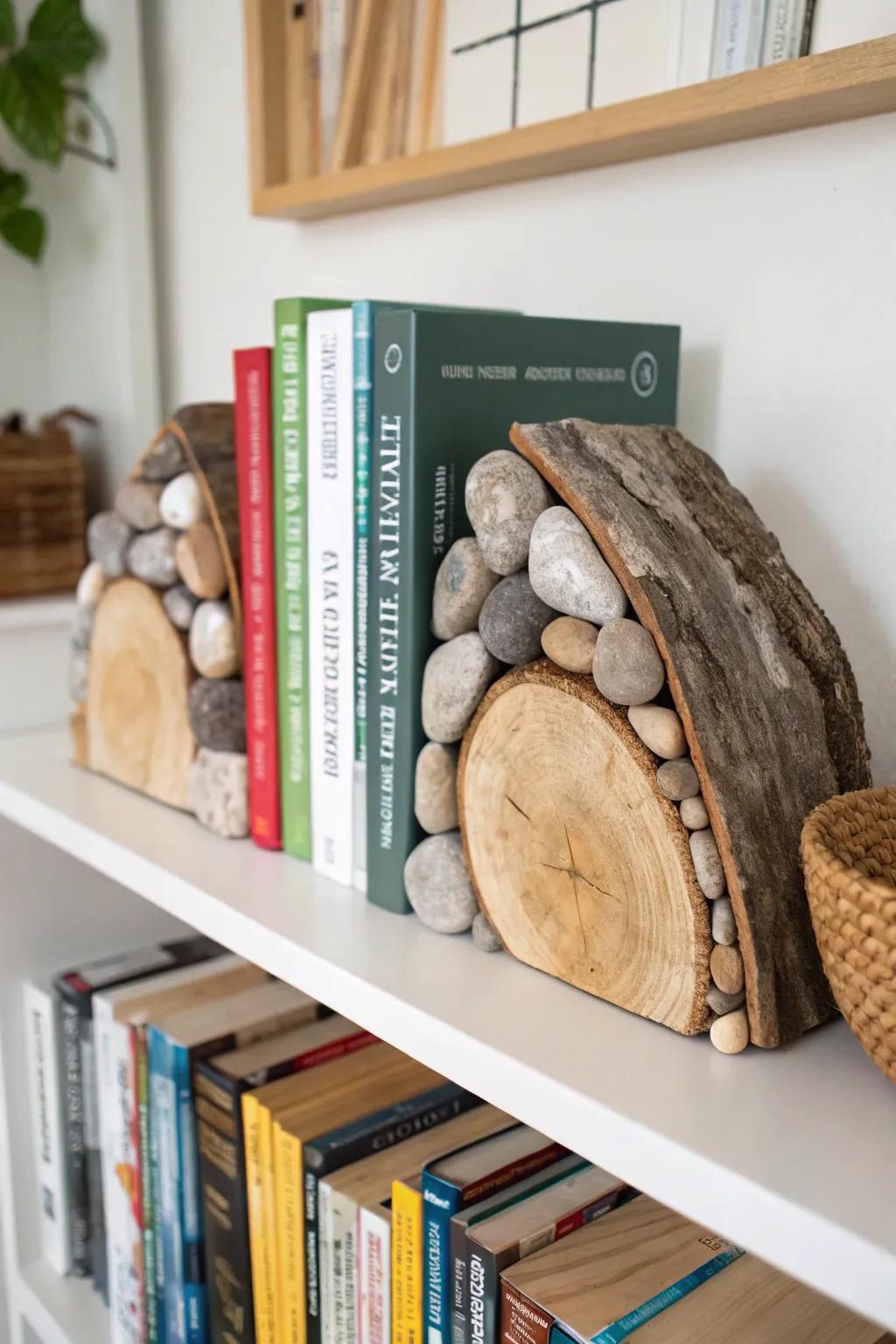 Functional yet stylish: nature-inspired shelf supporters.