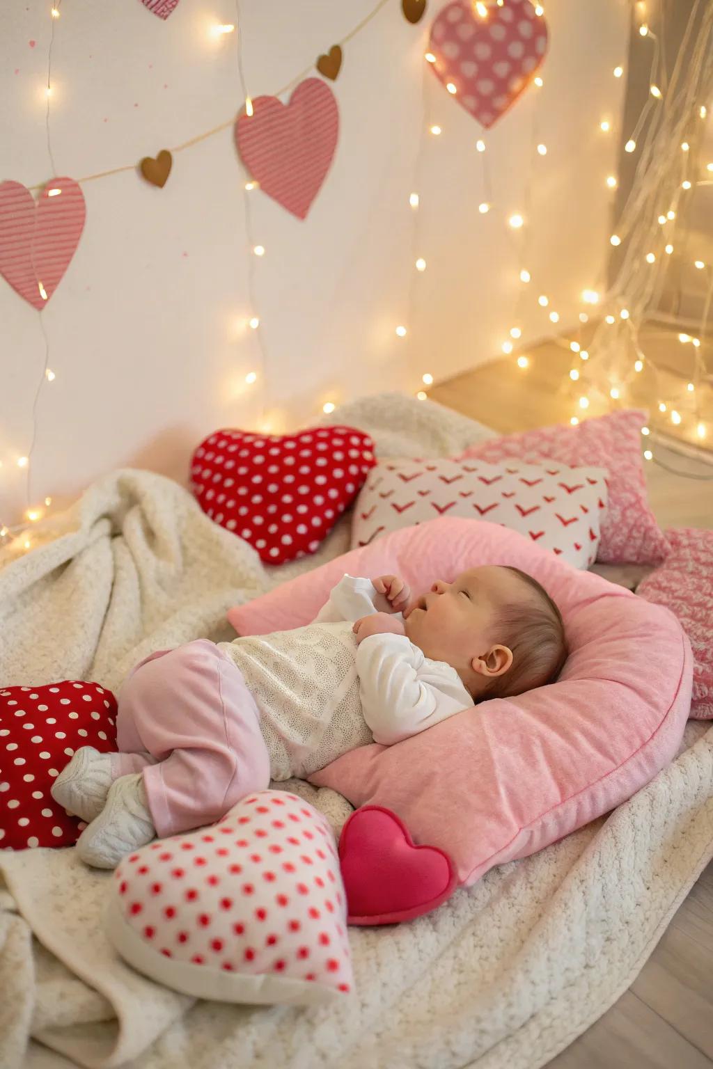 An affection-infused environment to document your baby's inaugural month.