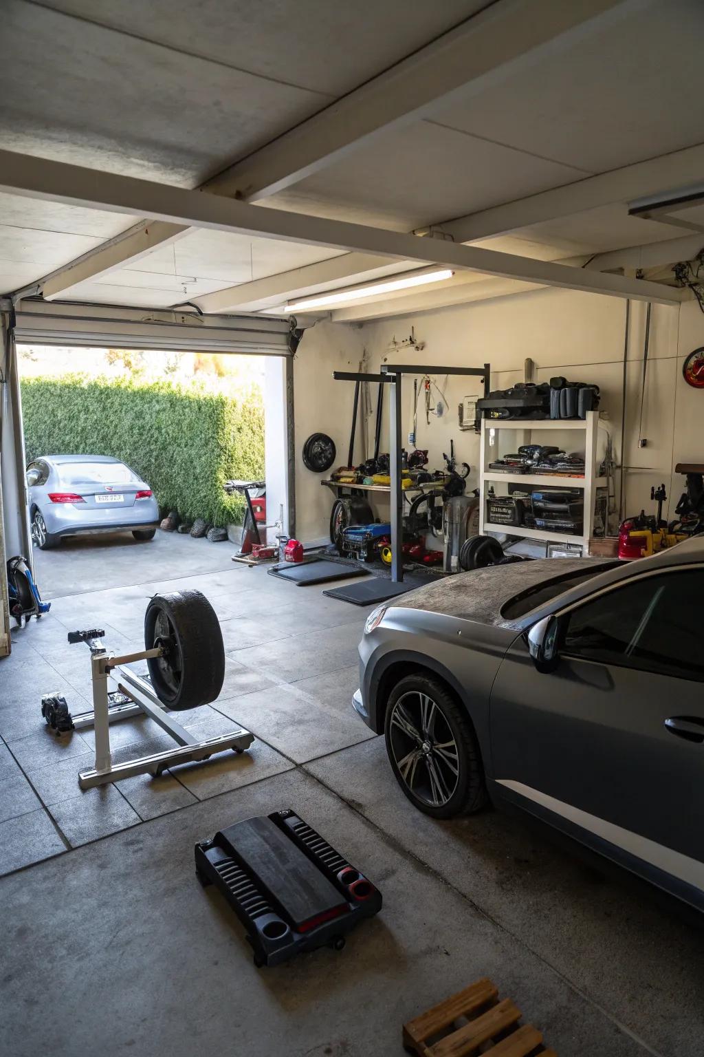 Multipurpose zones bring adaptability to your garage.