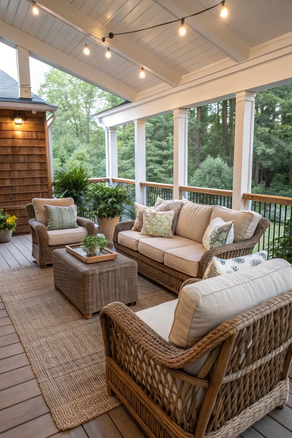 An inviting seating arrangement designed for ultimate relaxation.