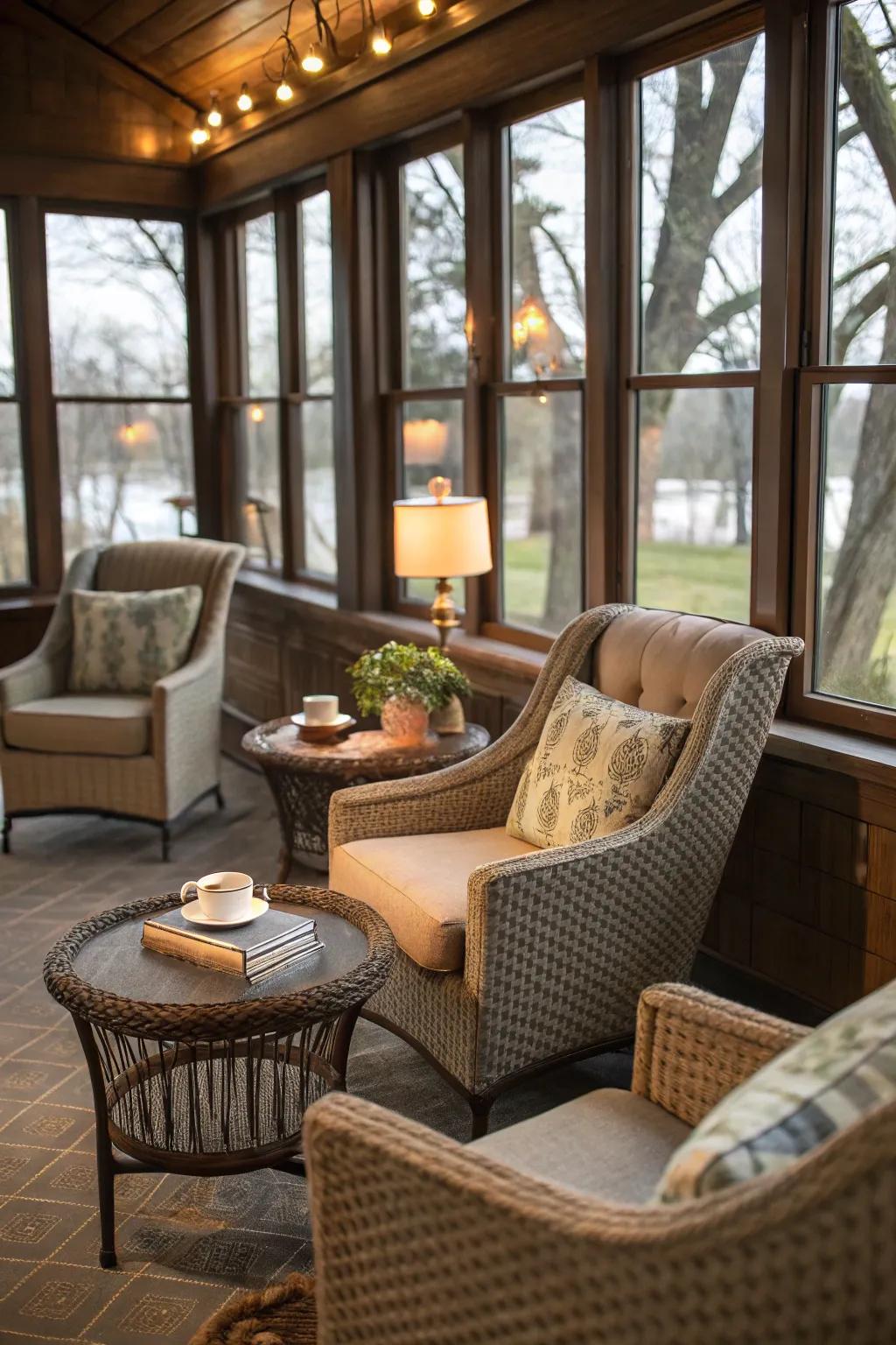A serene seating area ideal for unwinding.