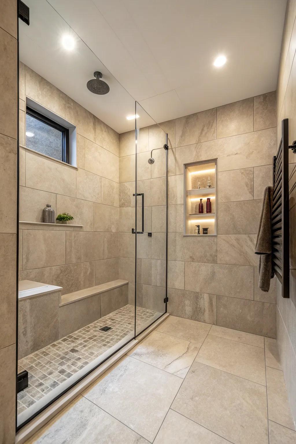 Expansive tiles deliver a seamless and expansive visual impression.