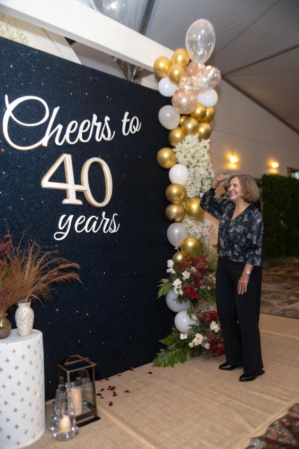 Elegant Scene-Setter: A Personalized Touch for Your Celebration