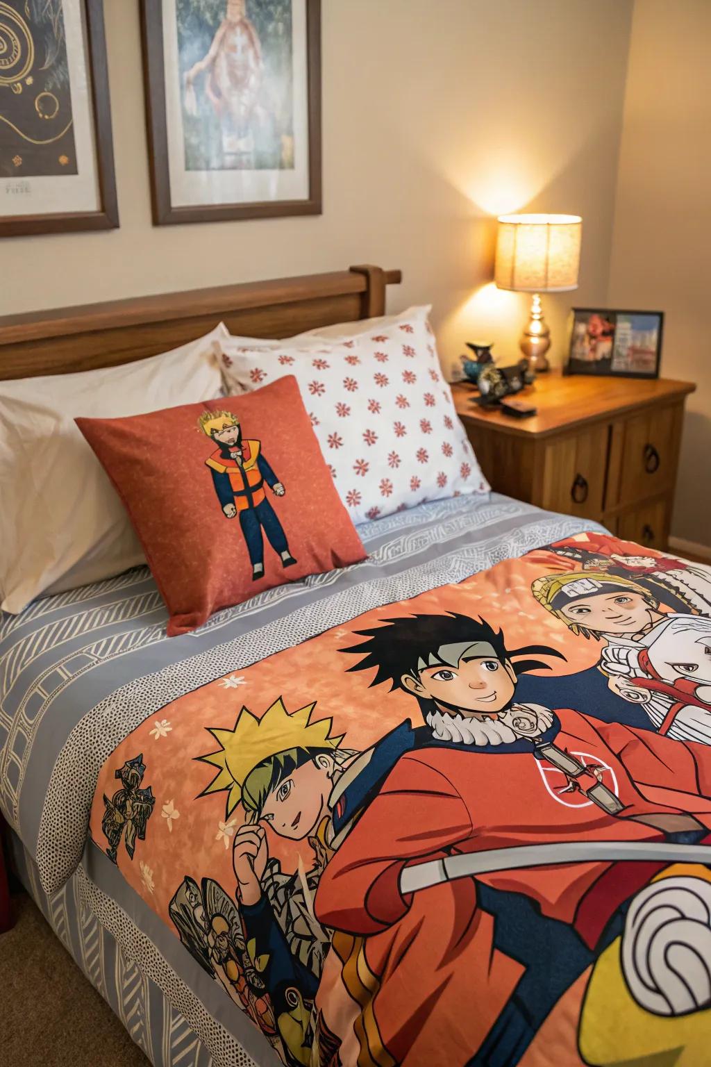 Anime bedding offers a tailored and snug touch to your sleep space.
