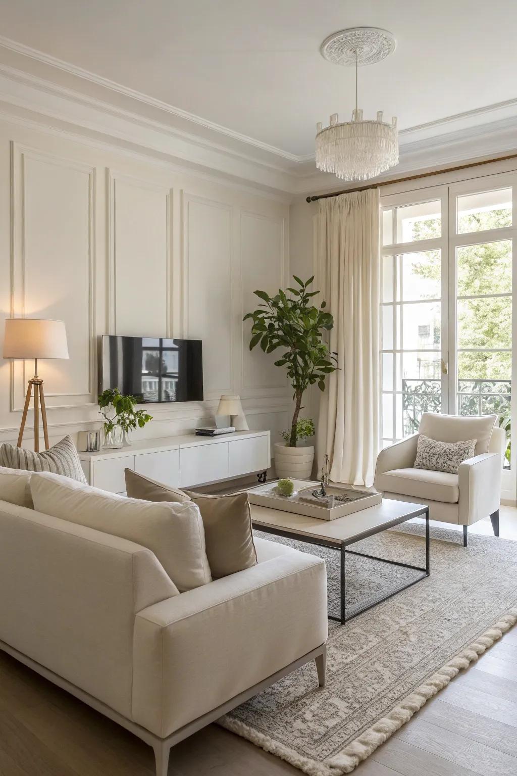 A minimalist space emphasizes the beauty of simplicity.