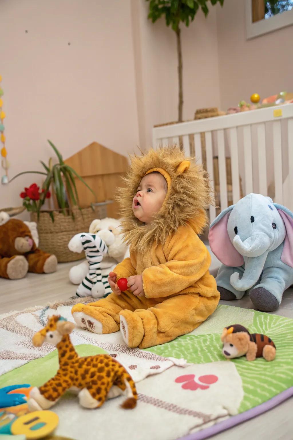 Roar! Here comes the king of the nursery.
