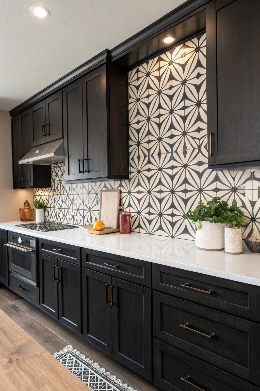 Make an impression with eye-catching angular designs.