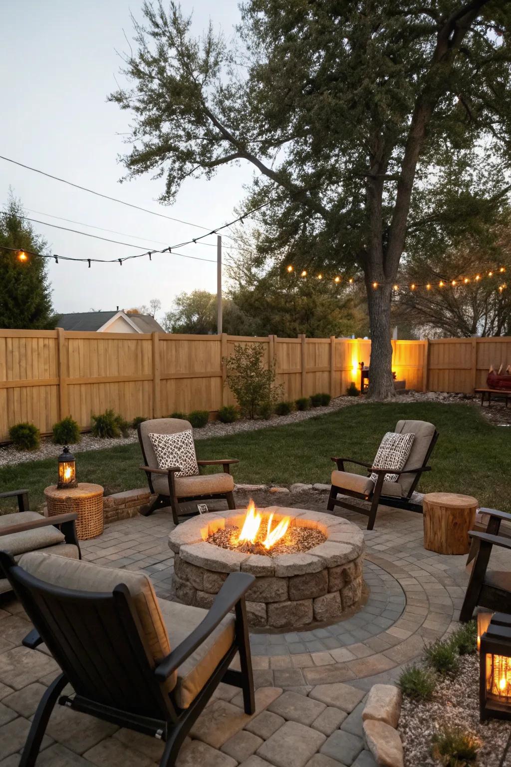 Gather around the warmth of a fire pit for unforgettable nights