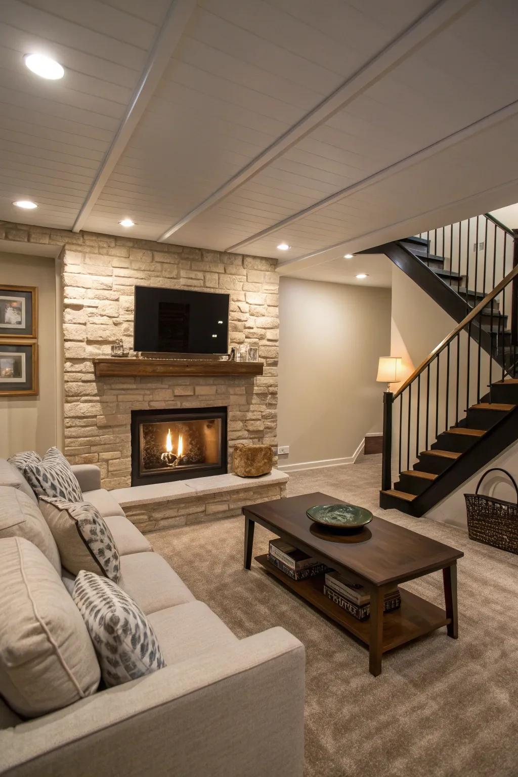 Gas fireplaces are efficient and appealing.