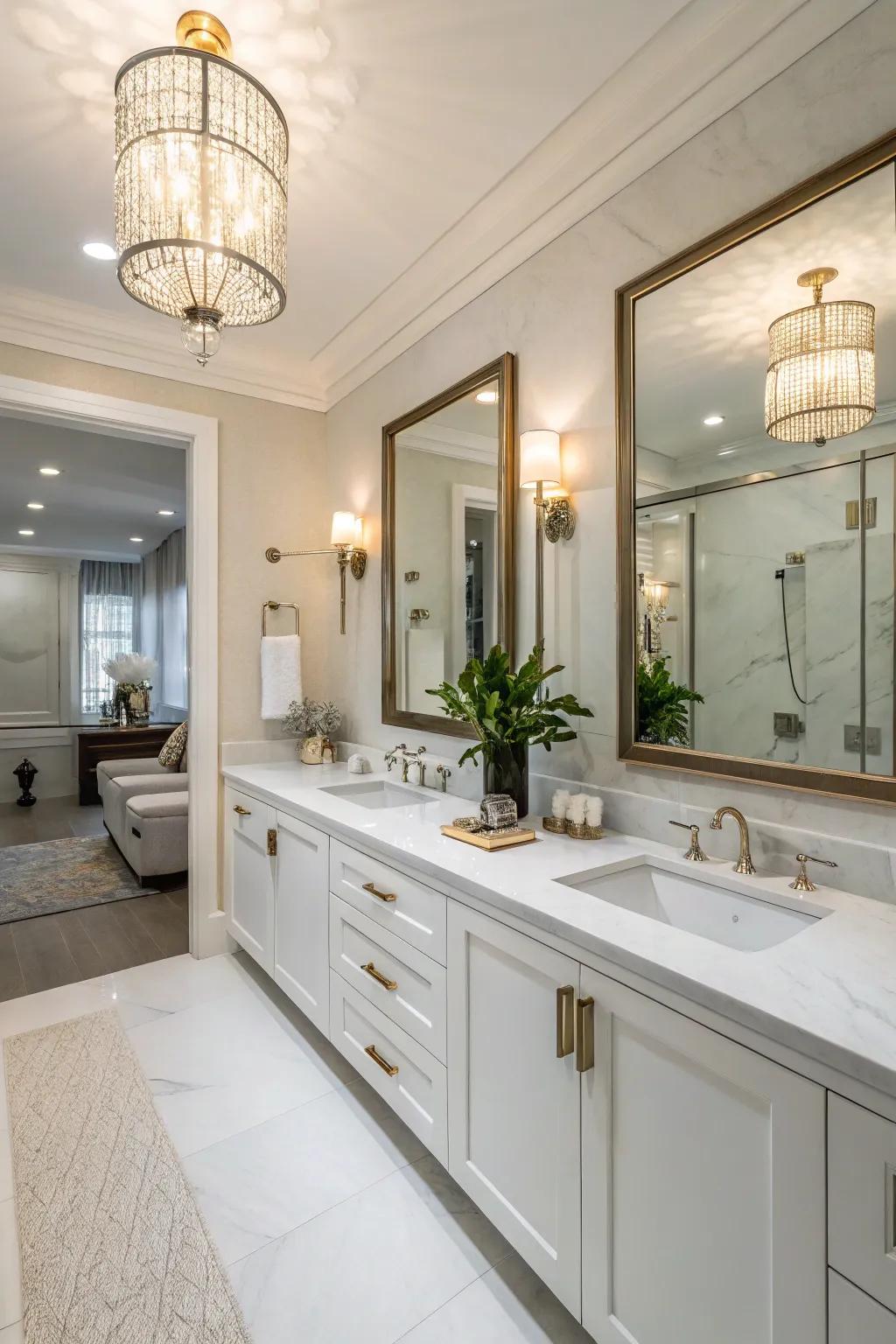 Crystalite countertops provide a contemporary and useful solution.