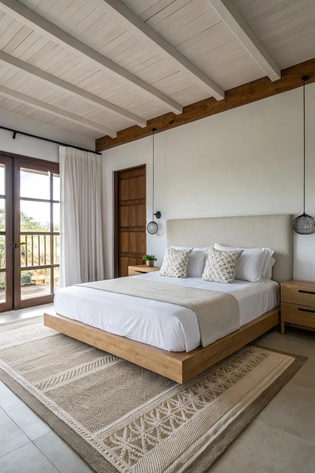 Platform beds are great for achieving a minimalist, tidy aesthetic.