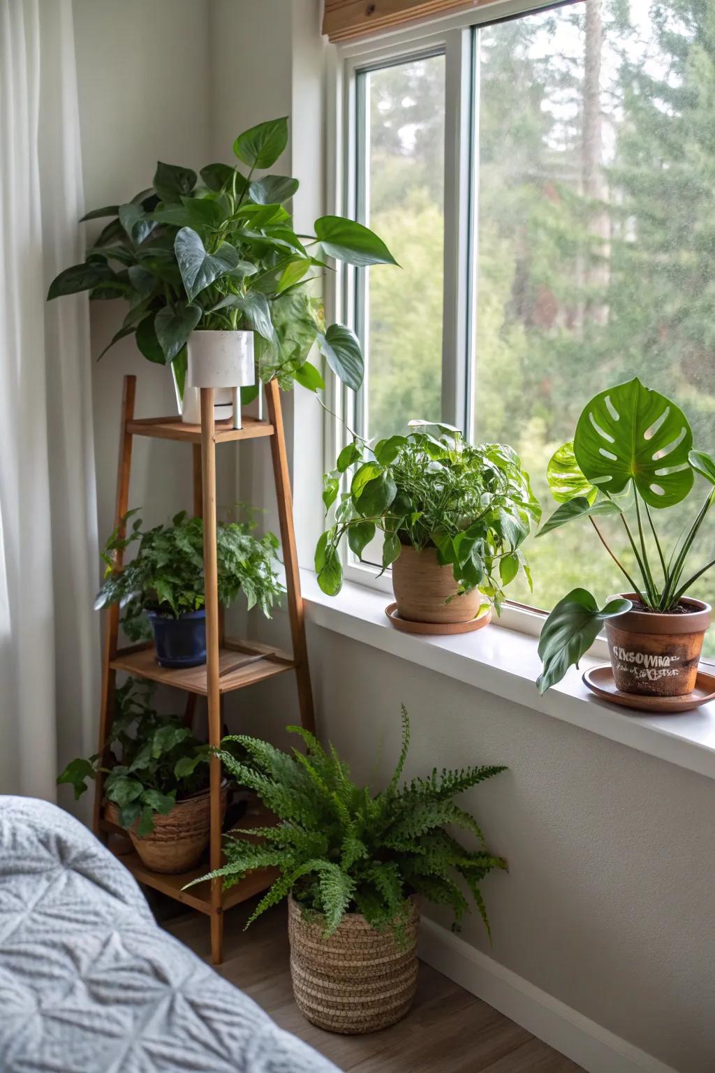 Introduce nature indoors with a vibrant array of plants.