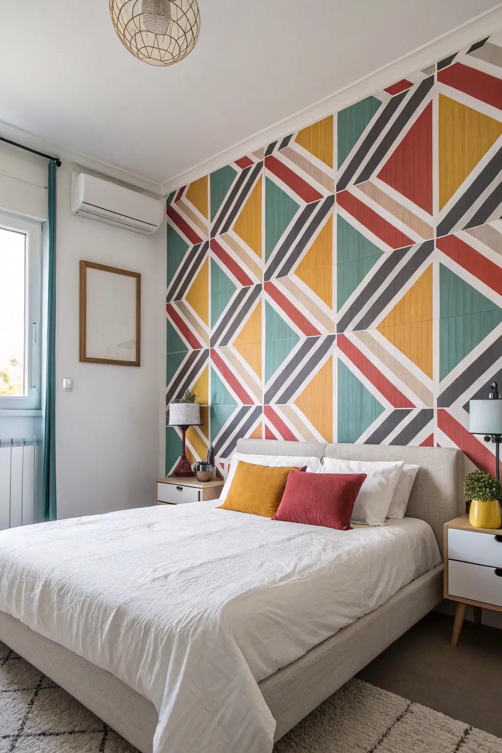 Angular designs create a modern and fashionable style.