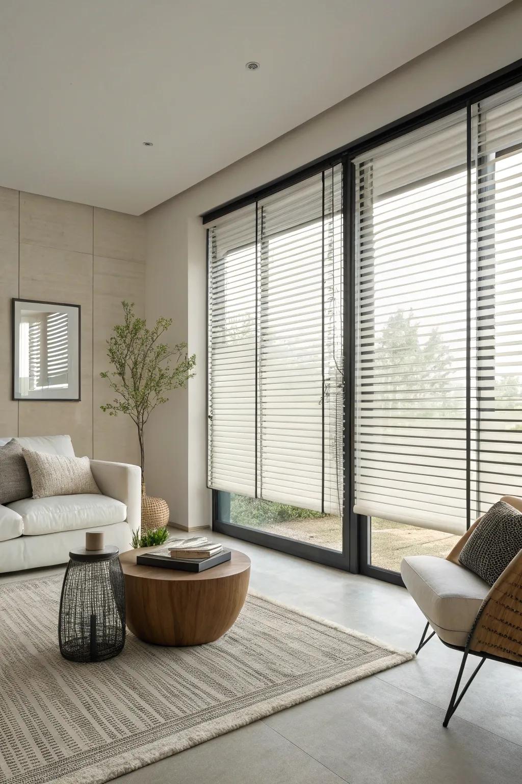 Elegant, straightforward blinds ideal for modern aesthetics.