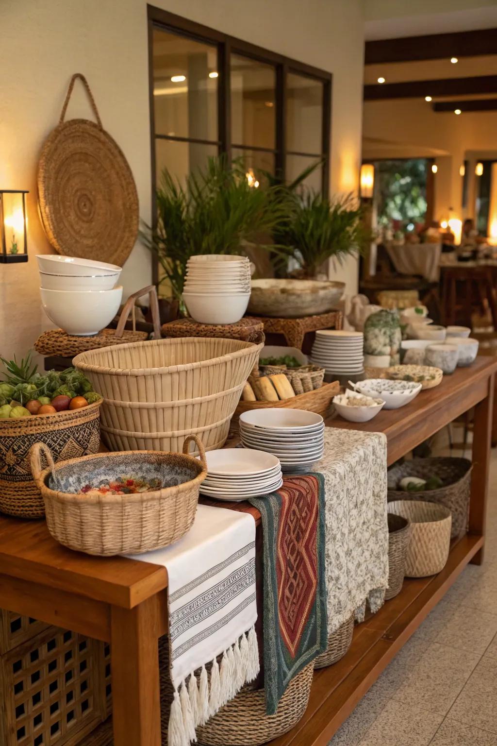 Textural stratification results in an appealing and inviting aesthetic.