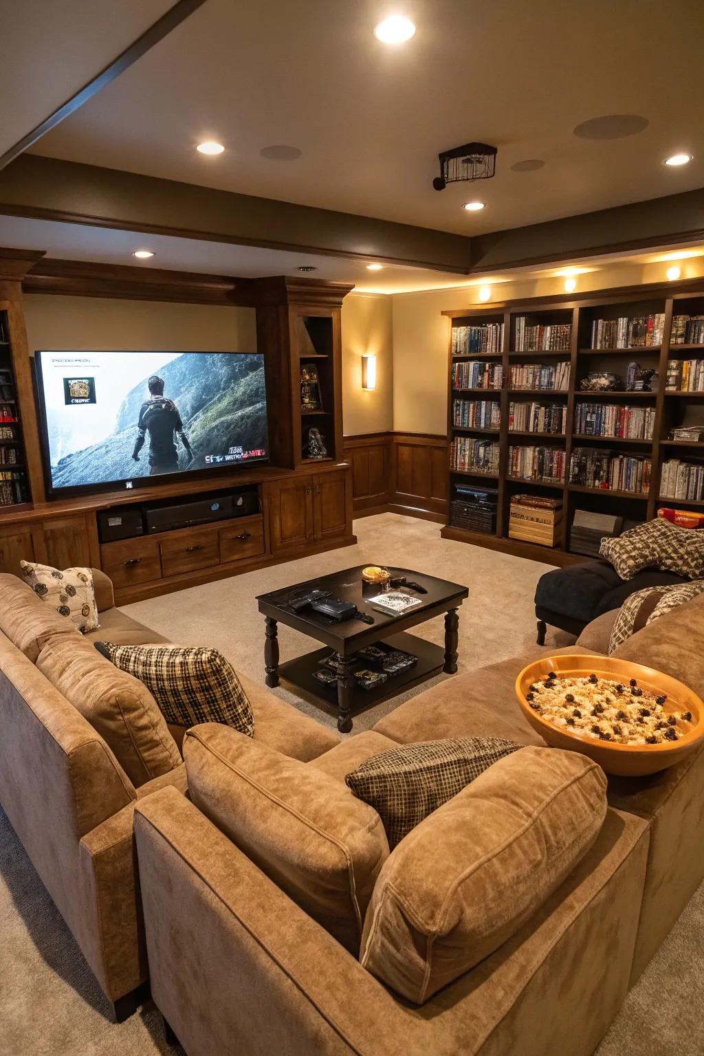 Comfy seating renders your game space welcoming and practical.