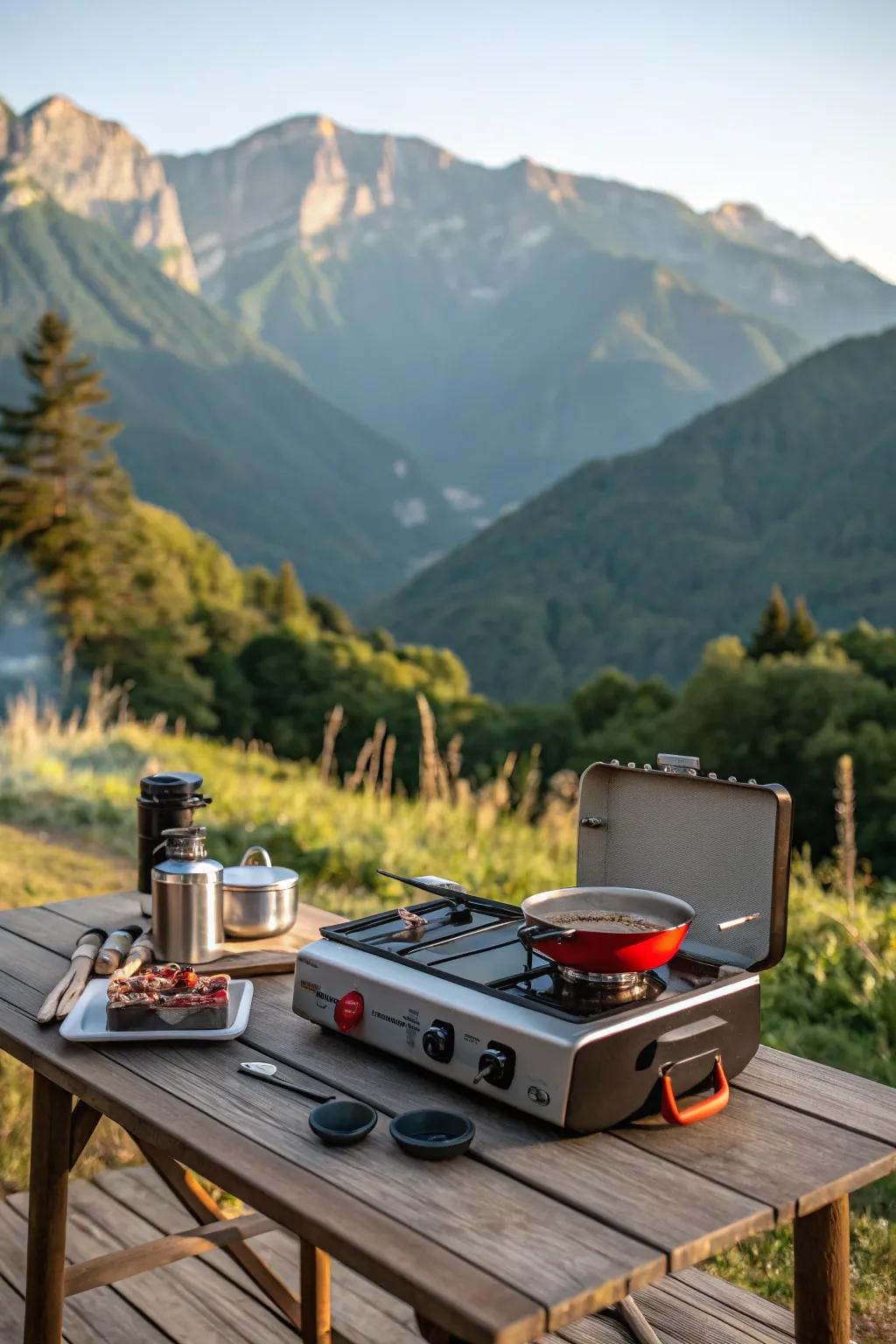 Effective and mobile cooking devices for outdoor adventurers.