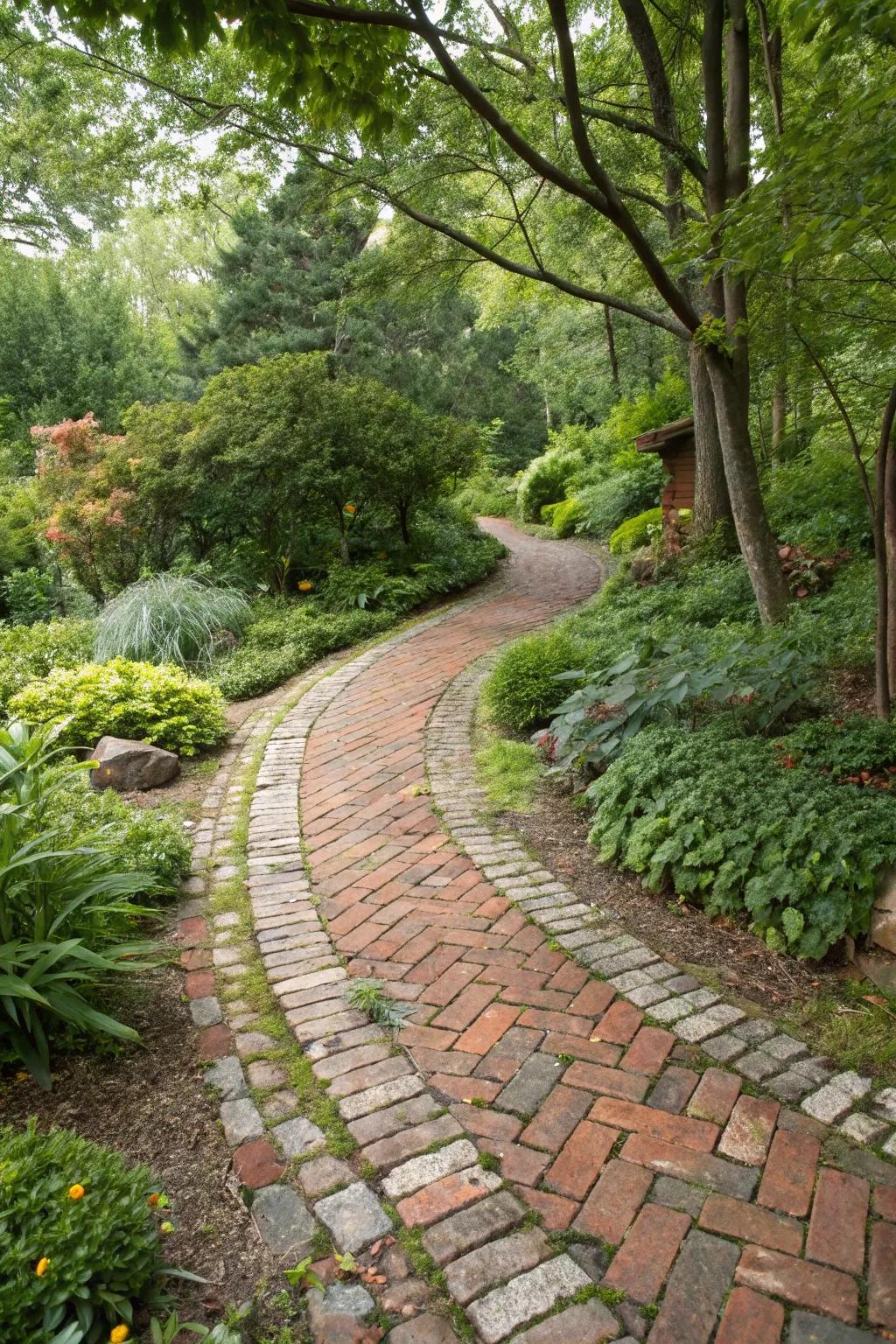 Using recycled materials infuses your driveway with personality and promotes sustainability.