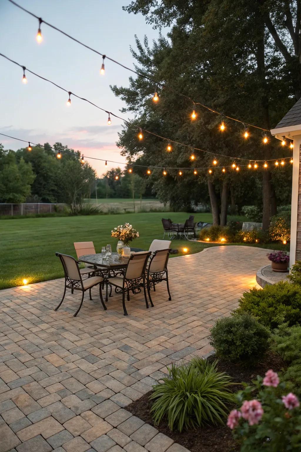 Flagstone decks present a flexible and enticing substitute for grass.