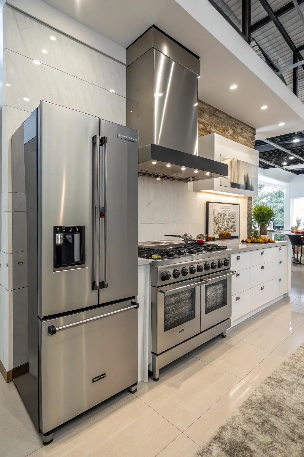First-class appliances for a truly practical cooking space.