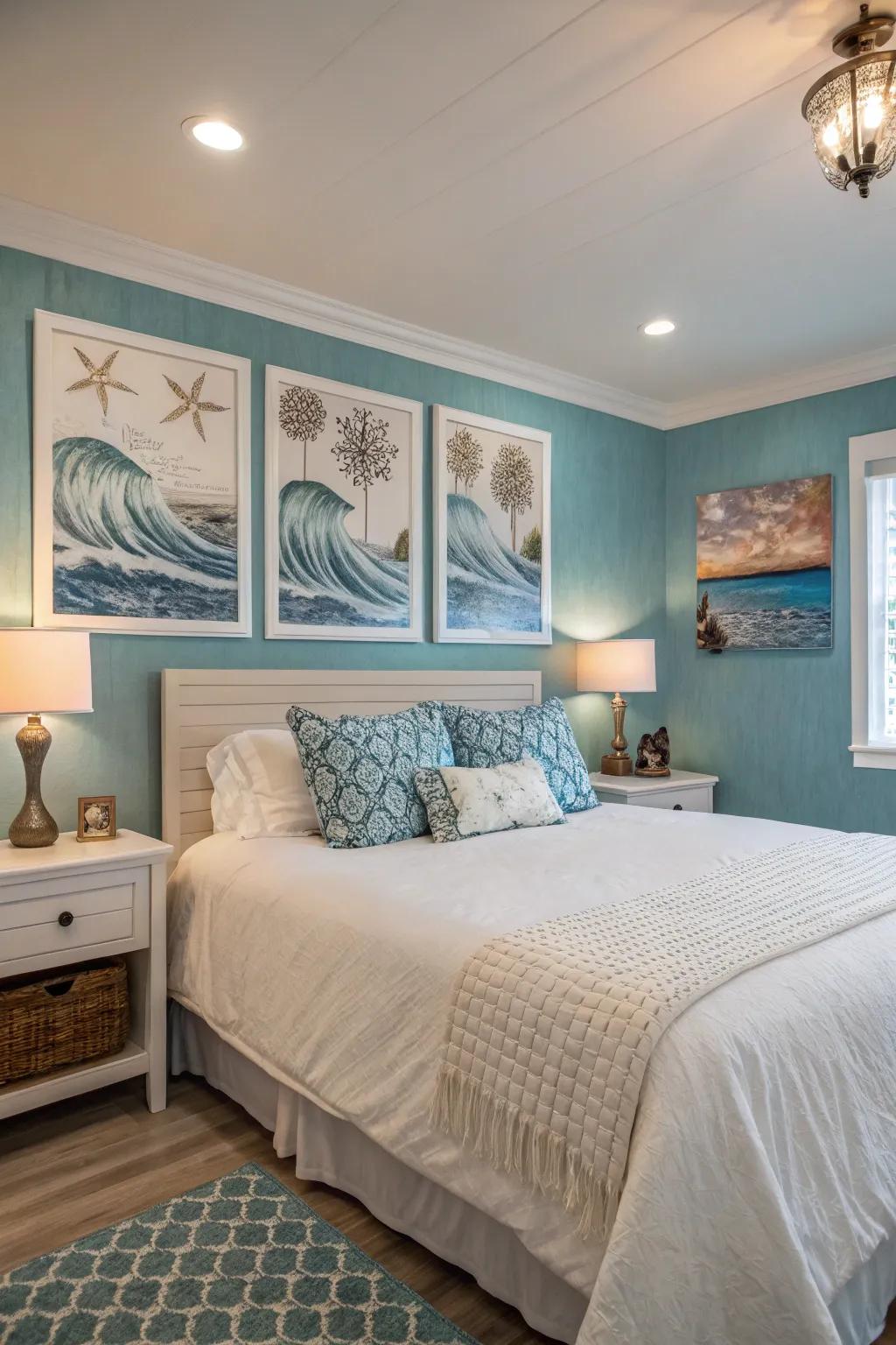 Explore the richness of ocean blue for a striking focal point.