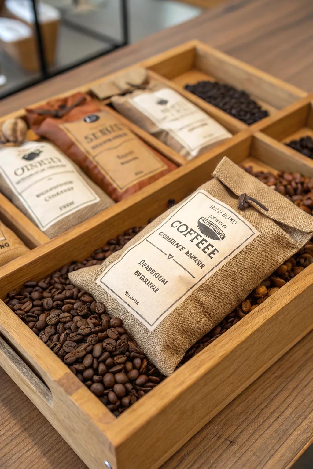 Discover new tastes with a selection of luxury coffee beans.