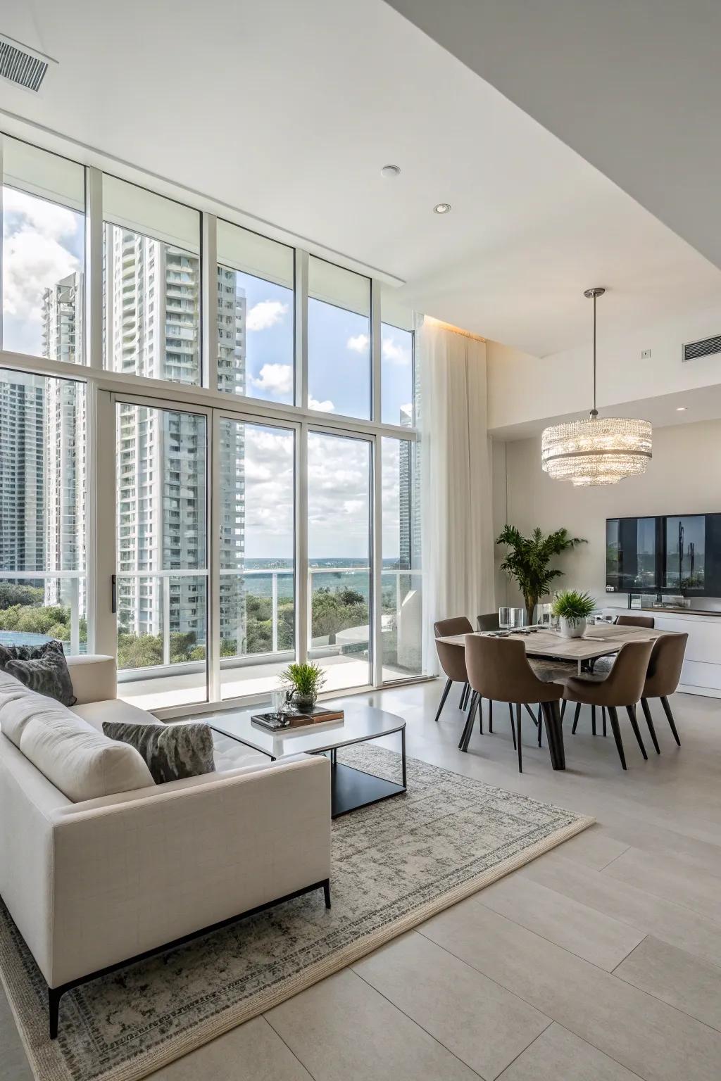 By adopting open layouts, transform your condo into a unified and welcoming environment.