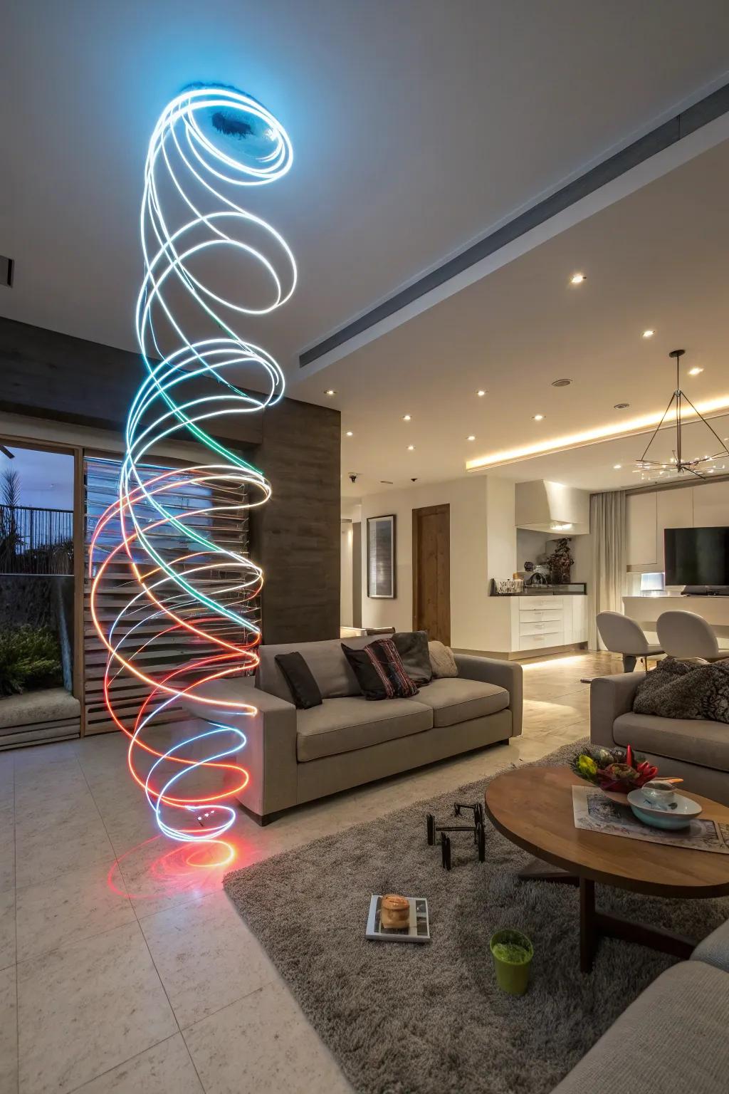 Animate your space with dynamic light patterns.