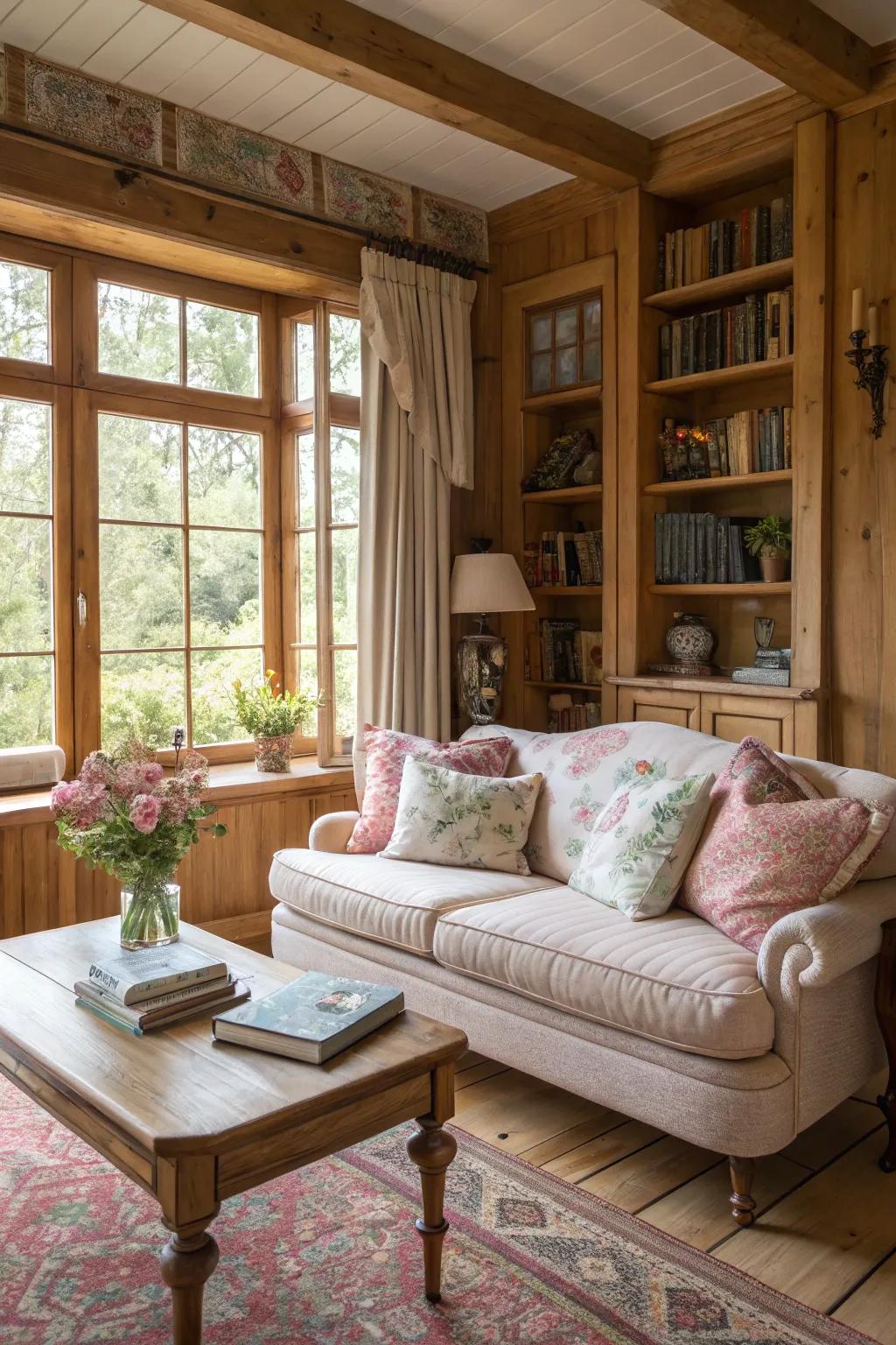 A comforting sanctuary that radiates peace and warmth.