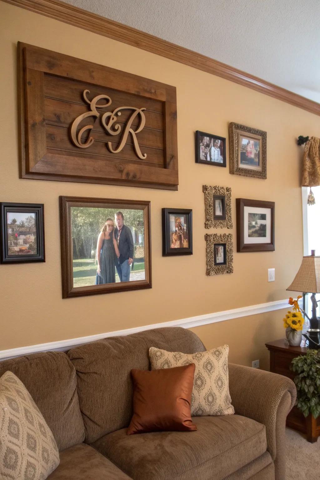 Personal touches ensure your picture arrangement is distinctively yours.