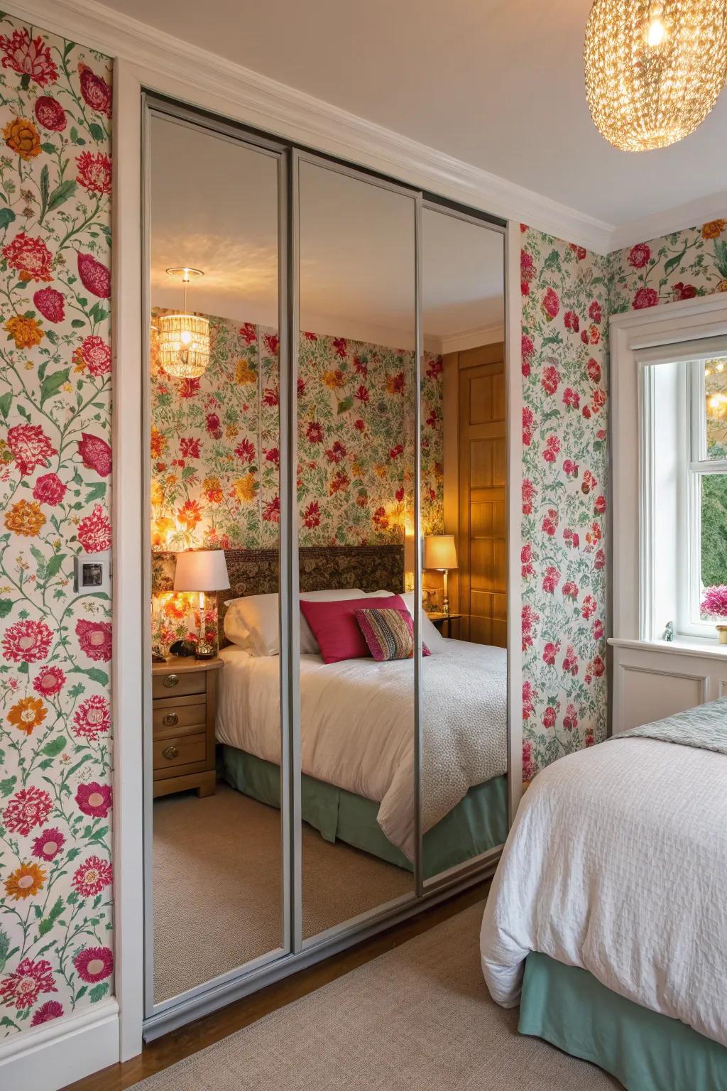 Adhesive wall covering delivers a striking and straightforward update.
