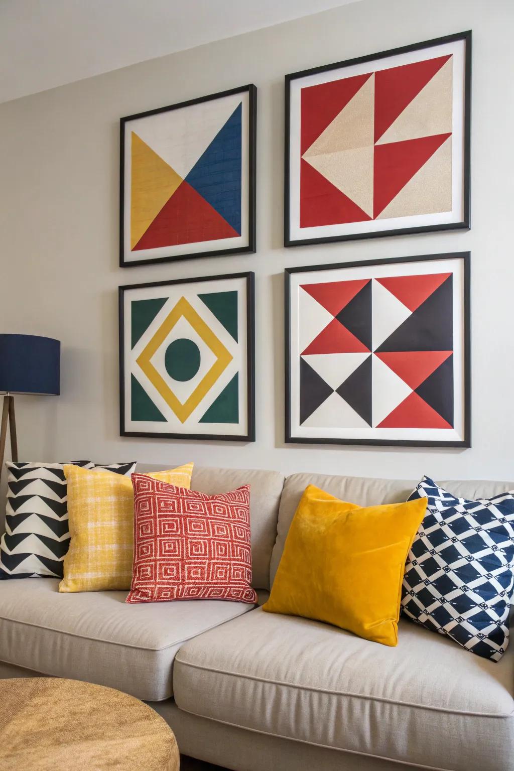 Planar art contributes a contemporary elegance to any wall.